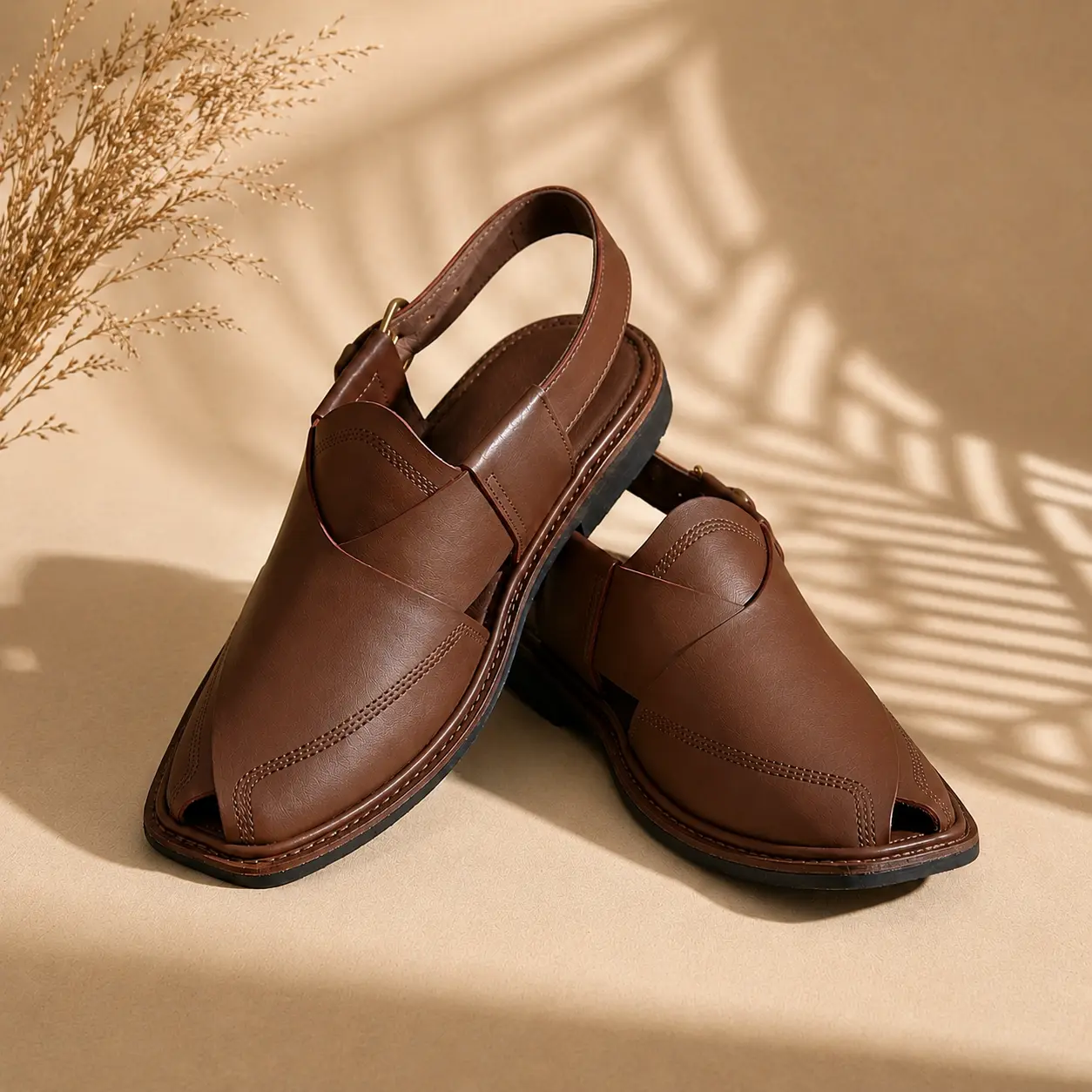 Peshawari Chappal, Brown