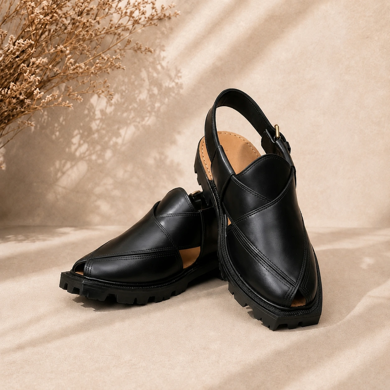 Quetta Norozi Chappal, Black