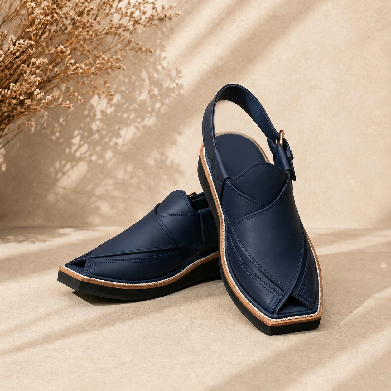 Kaptan Chappal, Blue